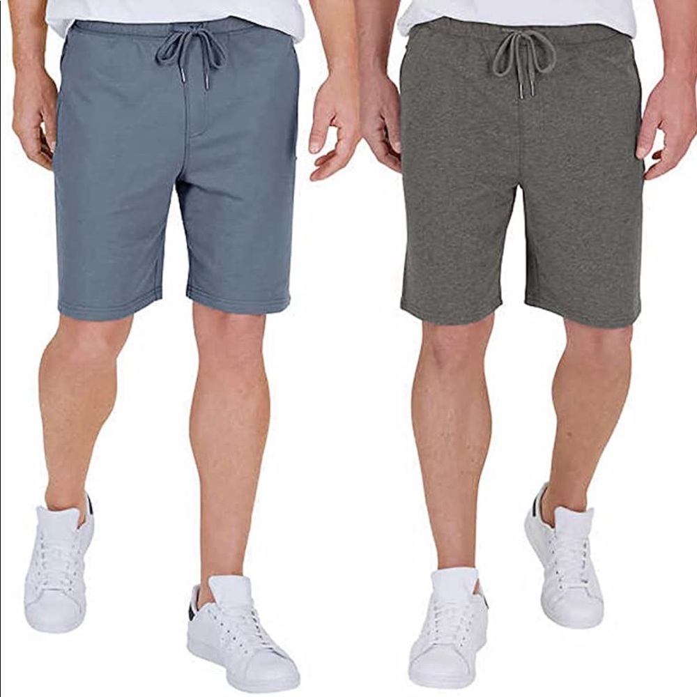 NEW- Men’s Eddie Bauer 2 pack Lounge Shorts with zippered pockets